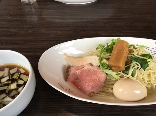 「【限定】醤油つけ麺800円、味玉100円」@らぁめん屋 カネキッチンの写真