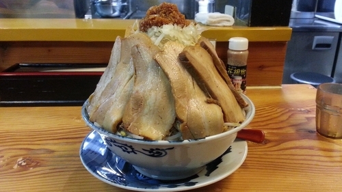 「味噌角ふじ+特盛り+バカぶた」@角ふじ 心麺の写真