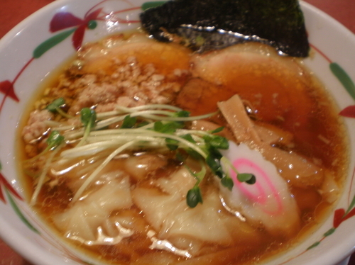 「わんたん中華そば　850円」@らーめん天神下 大喜の写真