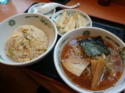 「ラ・餃・チャセット 550円」@日高屋 志木南口店の写真