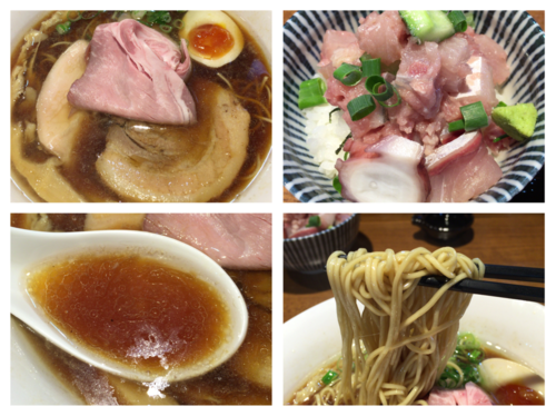 「中華そば 750円 & 海鮮丼 400円」@寿製麺よしかわ 川越店の写真