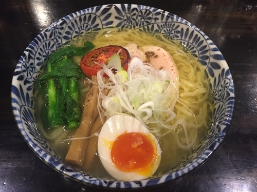 「（限定）スルメとトマトの塩中華そば¥830」@麺喰屋 澤 水天宮本店の写真