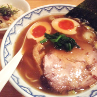 味玉らーめん+大根みそ漬けちゃーはん