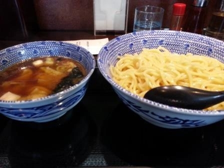 「ワンタンつけ蕎麦」@中華蕎麦 金魚の写真