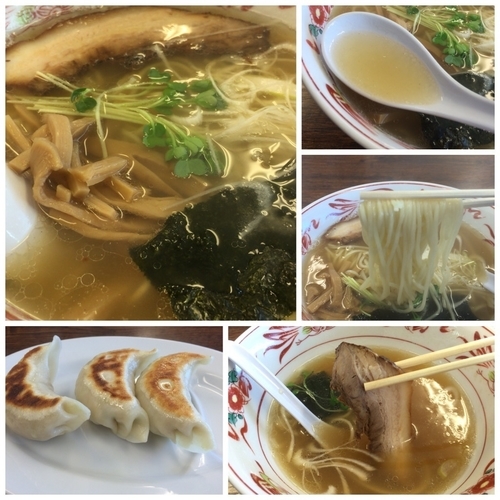 「塩ラーメン 650円 ＋餃子250円」@自家製麺☆宇都宮餃子 こむさしの写真