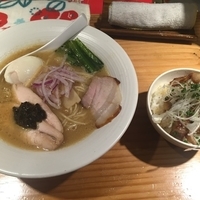 鯛白湯そば¥780+肉飯(小)¥250