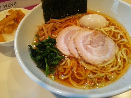 「ちょい辛らーめん＋味玉」@らーめん将貴の写真