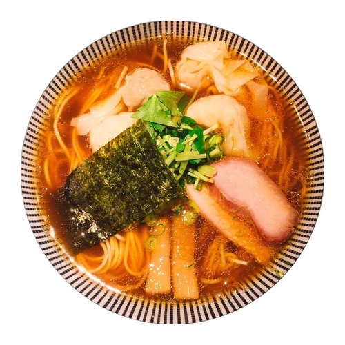 「☆夜限定 黒旨にこにこワンタン麺☆」@中華soba いそべの写真
