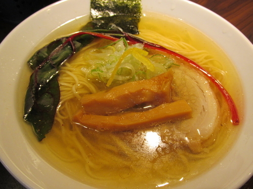 「アジ煮干し塩そば　「780円」」@志奈そば 田なか Secondの写真