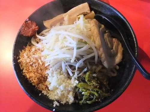 「まぜそば」@麺や 唯桜の写真