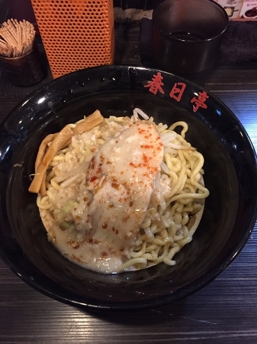 「鳥豚油そば」@油そば 春日亭 渋谷店の写真