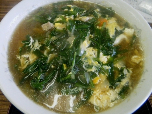 「にらたまラーメン650円」@お食事処 みうらやの写真