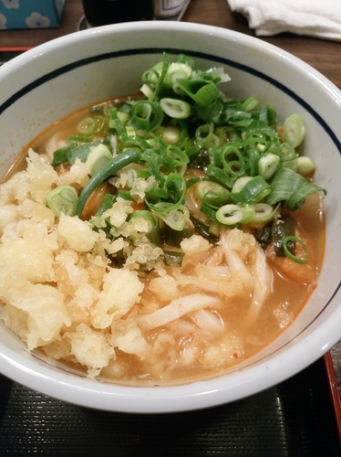 「〖2月限定〗チゲうどん（ニンニク入り）並550円」@おにやんま 新橋店の写真