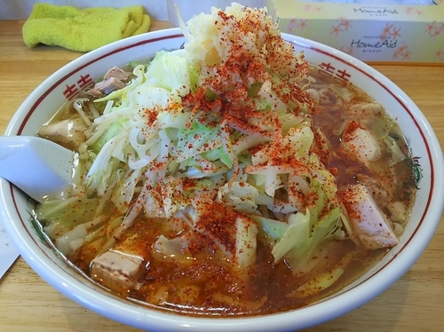 「支那二郎　大　※野菜増し：無料　＋味玉：サービス券」@らぁめん 支那二郎の写真