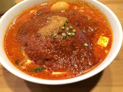 「味玉どて辛めん ￥８５０」@どてちんⅢの写真