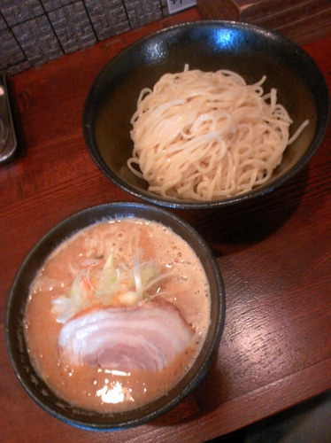 「味噌つけ麺（大盛）８００円」@萬馬軒の写真