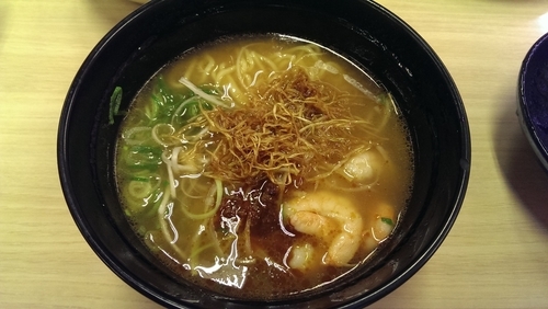 「濃厚海老味噌ラーメン」@スシロー 川崎水沢店の写真