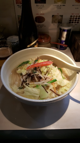 「タンメン塩750円」@湯麺 大八の写真