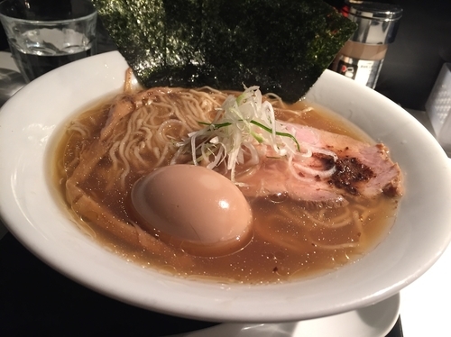 「焼きのり味玉そば(醤油)¥950+肉めし¥200」@SOBAHOUSE金色不如帰の写真