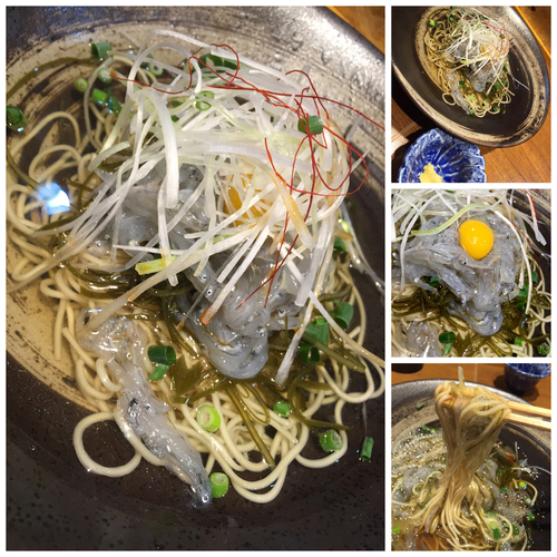 「【期間限定】生しらすの冷製そば￥400」@寿製麺よしかわ 川越店の写真