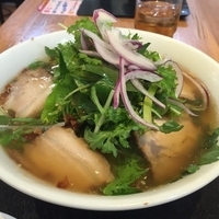 わさび菜たっぷり香味醤油ラーメン