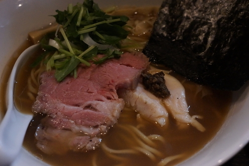 「貝の三重奏らぁめん（醬油・月１回限定）」@麺処 夏海の写真