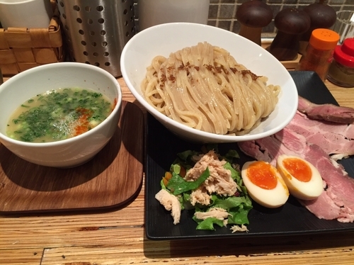 「プレミアム鶏つけソバ大盛 1130円」@NOODLE STOCK 鶴おかの写真