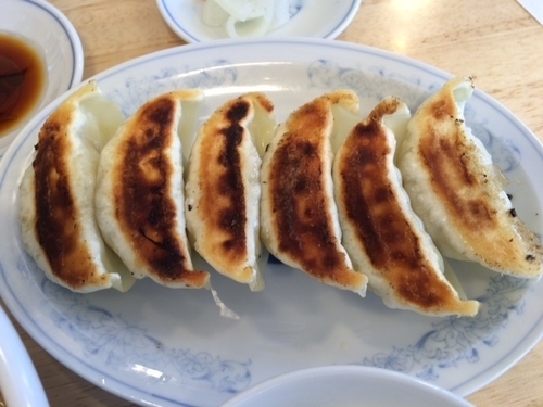 「焼き餃子【210円】」@ぎょうざの満洲 鶴ヶ島脚折店の写真
