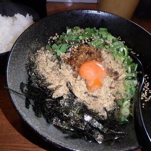 「台湾まぜそば(900円)、ご飯(+50円)」@旬麺 晴れる家の写真