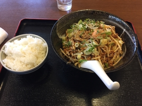 「こってりごま まぜそば Aランチ（ごはん付）700円」@らーめん ごまやの写真