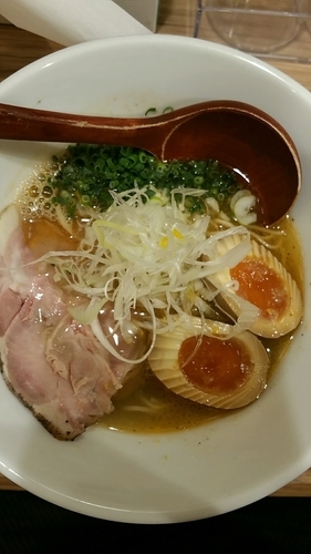 「海老赤湯らぁめん」@旨美麺 築一の写真