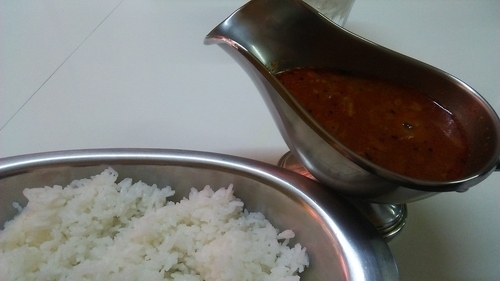 「すーぷかれー ぽーく 800円」@かれーの店 うどんの写真