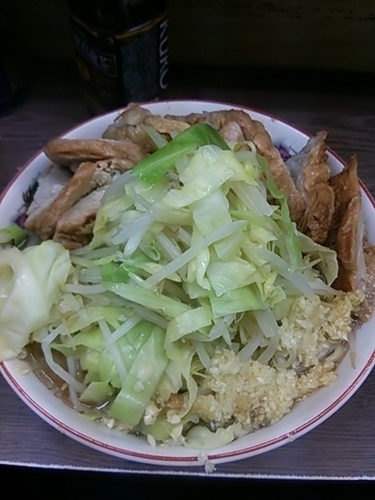 「小ダブル野菜MSニンニクMSMS」@ラーメン二郎 横浜関内店の写真