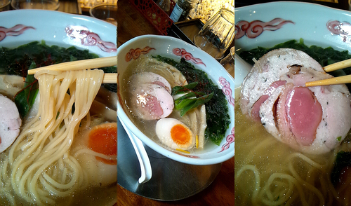「『鶏そば大盛(￥780)』」@麺・DINING 毘沙門天の写真
