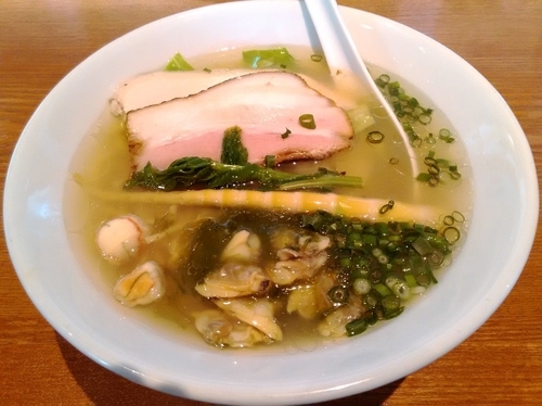 「期間限定 春の塩浅蜊出汁そば」@ストライプ ヌードルズの写真