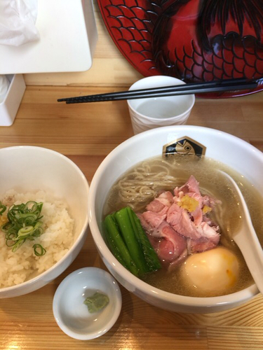 「真鯛らーめん雑炊セット＋味玉」@真鯛らーめん 麺魚の写真
