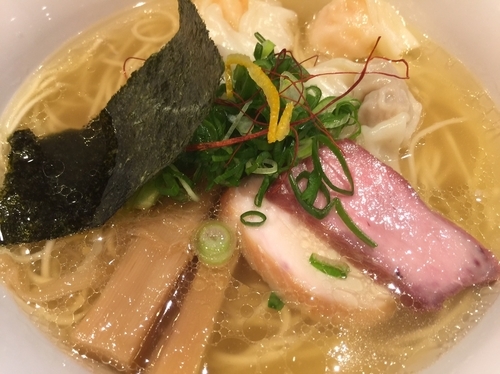 「白旨にこにこワンタン麺」@中華soba いそべの写真