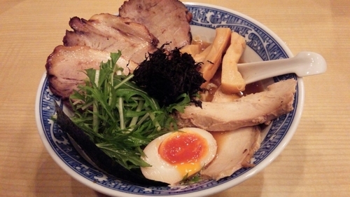 「特製らーめん　あっさり　醤油　細麺（９５０円）」@らーめん がんちゃの写真