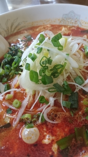 「ドラたんたんめん７５０円辛さ上級」@らーめん ドラごんちの写真