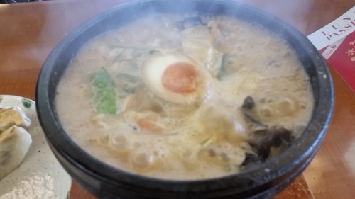 「石焼き野菜味噌ラーメン　540円(ランチパスポート)」@石焼らーめん いっしょうの写真