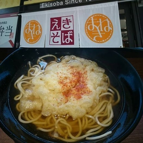 「天ぷらえきそば」@えきそば 姫路駅店の写真