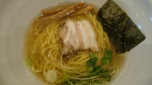 「塩らーめん」@二代目煮干しラーメンまるにぼ 防府本店の写真