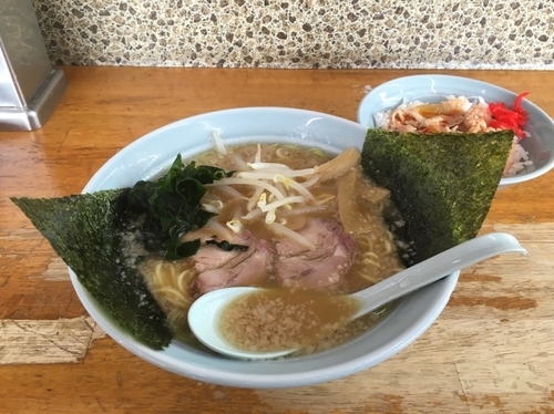 「ラーメン＋ミニスタミナ丼」@ラーメンショップ 一宮東原店の写真
