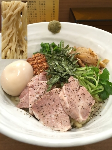 「鯛塩そば〜まぜそばversion〜 800円＋α」@鯛塩そば 灯花 本店の写真