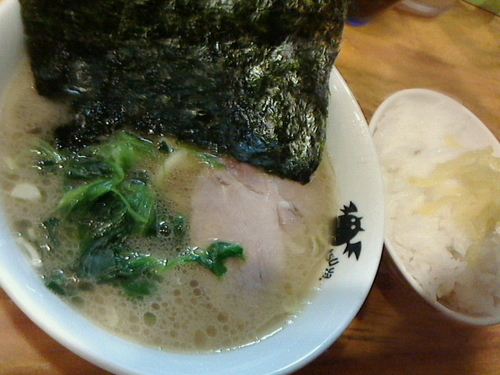 「ミニラーメン、ライス」@洞くつ家の写真