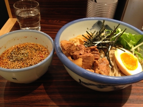 「甘露つけ麺大盛り」@AFURI 横浜ジョイナス店の写真