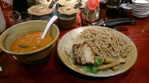 「辛味噌つけ麺」@麺龍 炎の杜の写真