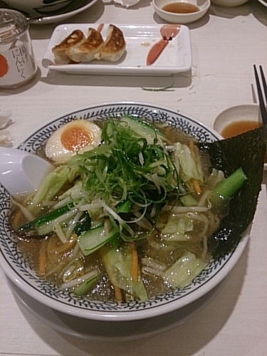 「青菜野菜旨塩ラーメン」@丸源ラーメン 土浦店の写真