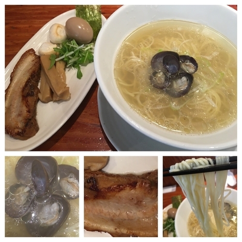 「期間限定 大しじみ塩らぁ麺 味玉入り 864円」@麺や 来味の写真