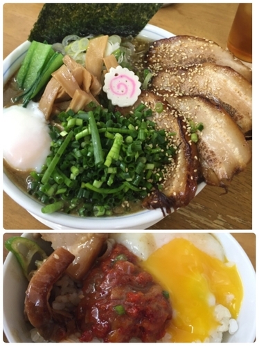 「トンコツラーメン¥950+ﾁｬｰｼｭｰ増し¥300」@MENYA 食い味の道有楽の写真